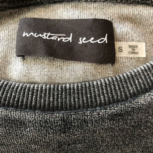 Mustard seed gray sweatshirt - Picture 5 of 5